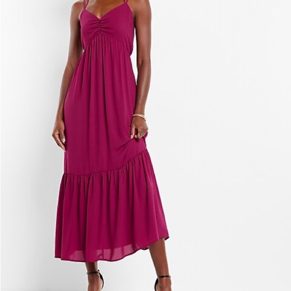 Express Fuchsia Maxi Dress